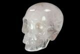 Realistic, Polished Brazilian Quartz Crystal Skull #151081-2